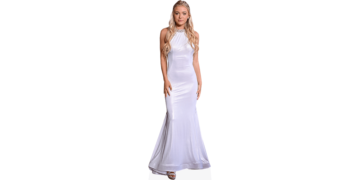 Olivia Dunne (White Dress) Pappaufsteller Celebrity Cutouts