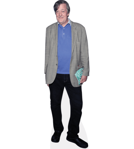 Stephen Fry (Grey Jacket) Pappaufsteller