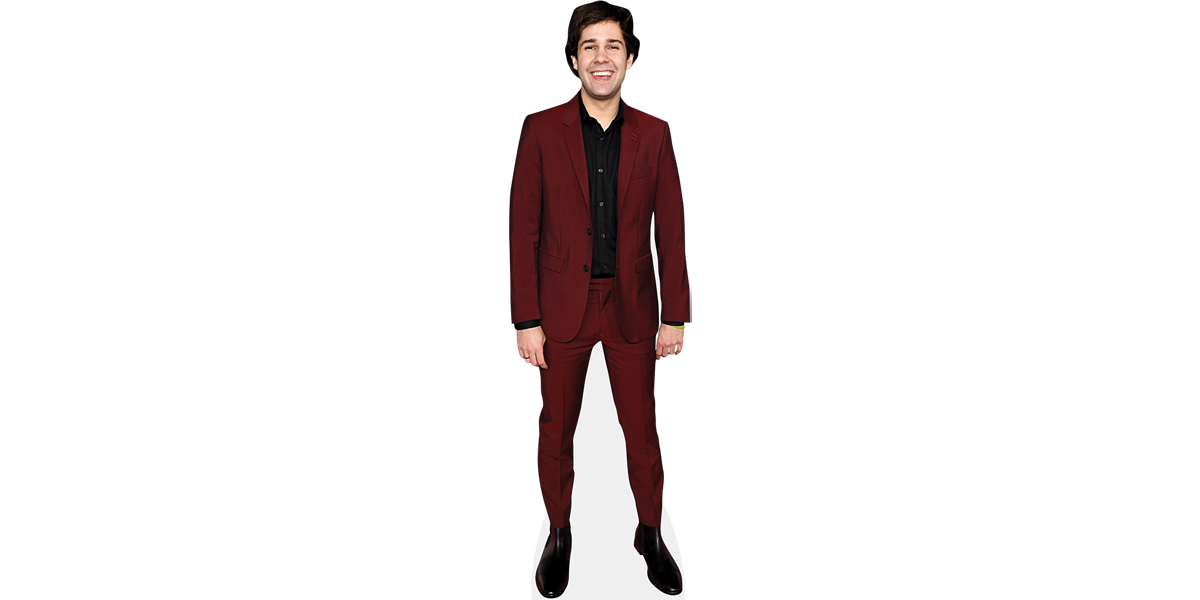 David Dobrik (Red Suit) Lebensgrosser Pappaufsteller - Celebrity Cutouts
