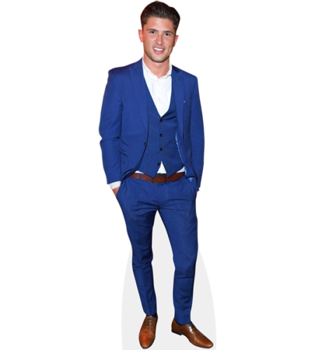Jordan Davies (Blue Suit) Pappaufsteller