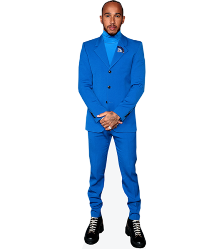 Lewis Hamilton (Blue Suit) Pappaufsteller